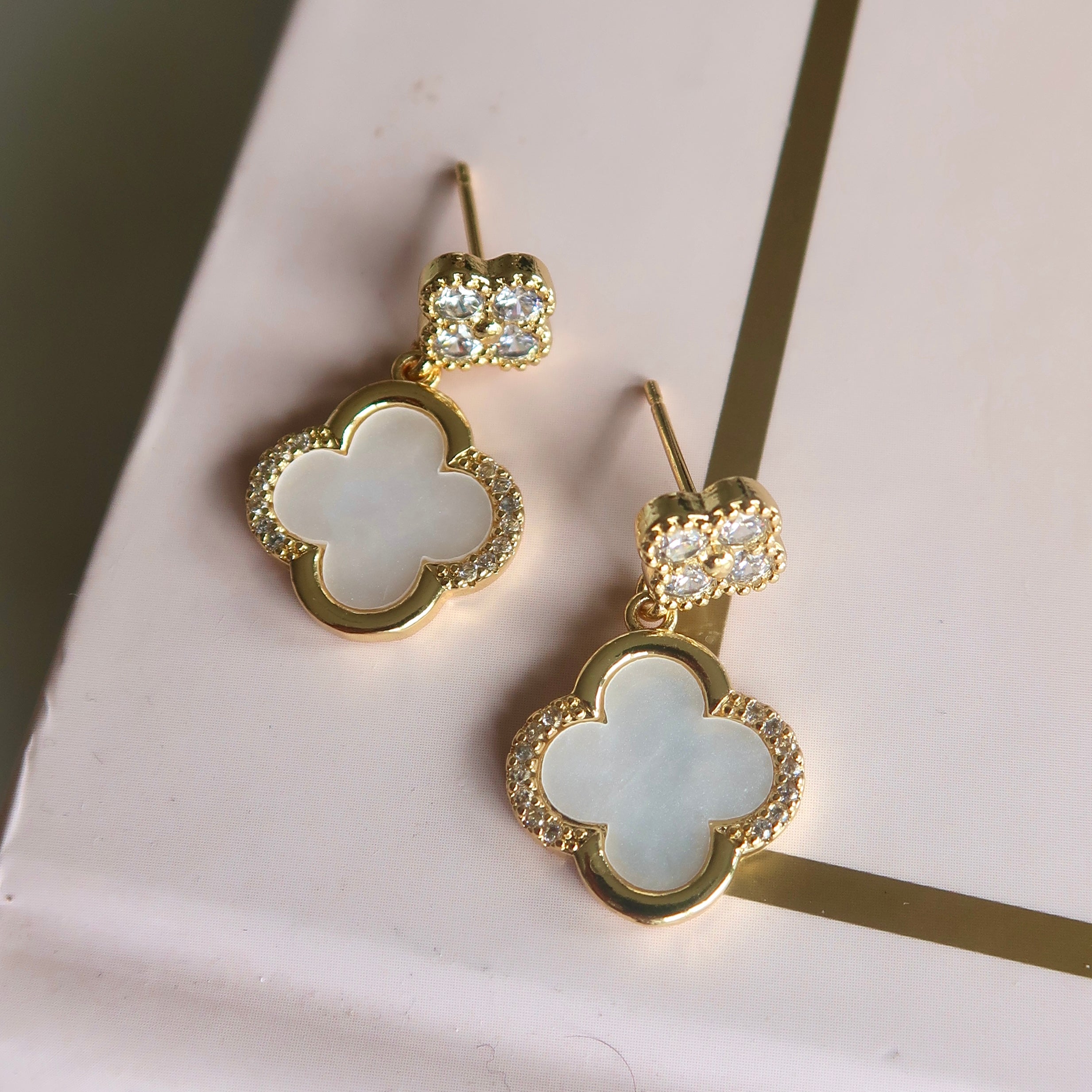 Double Clover Earrings