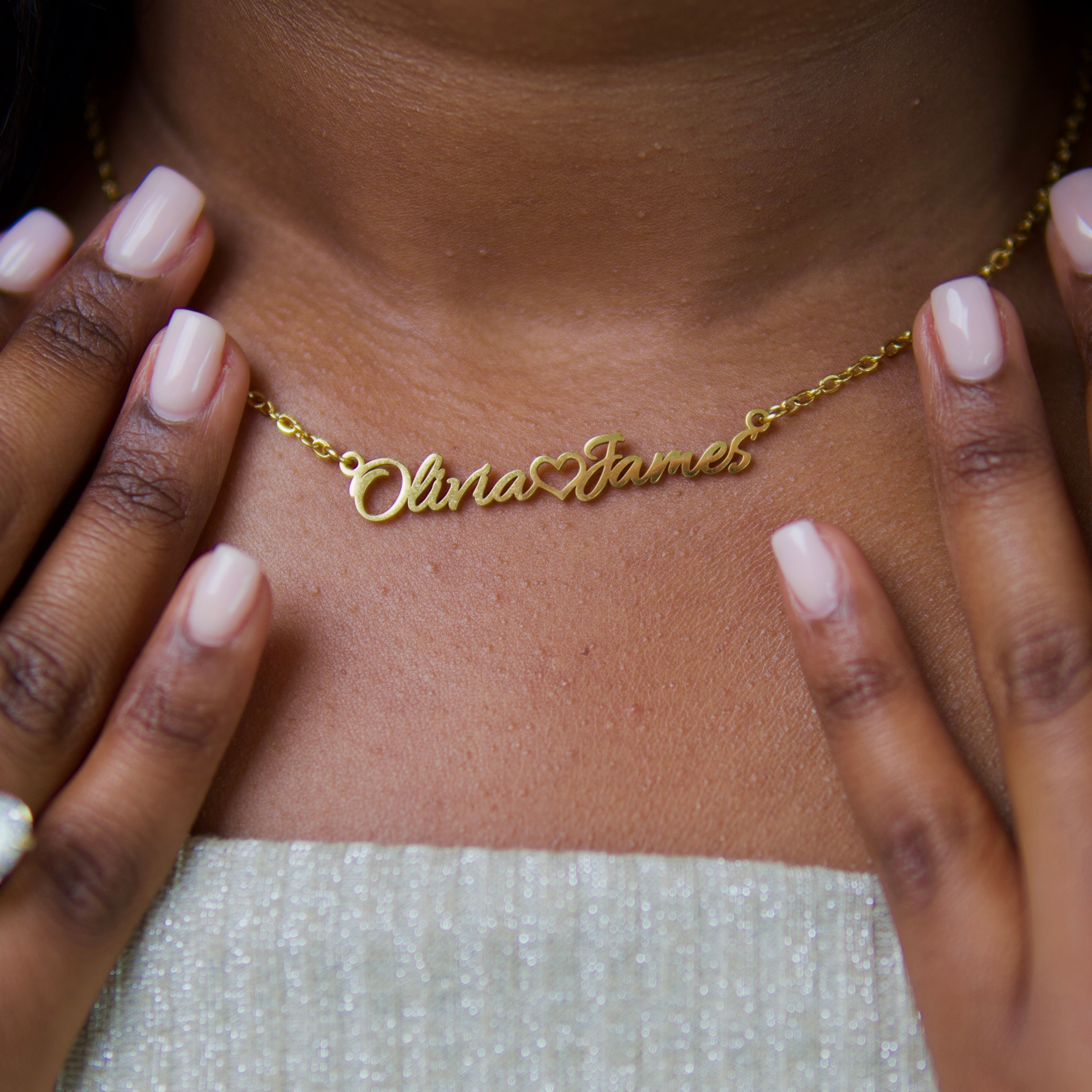 Lovers Custom Name Necklace