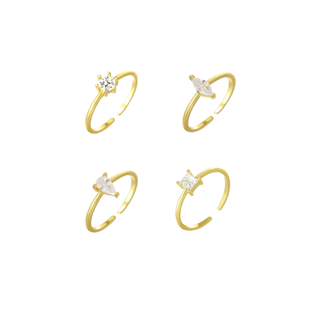 The Ultimate Dainty Ring Bundle - 925 Sterling Silver