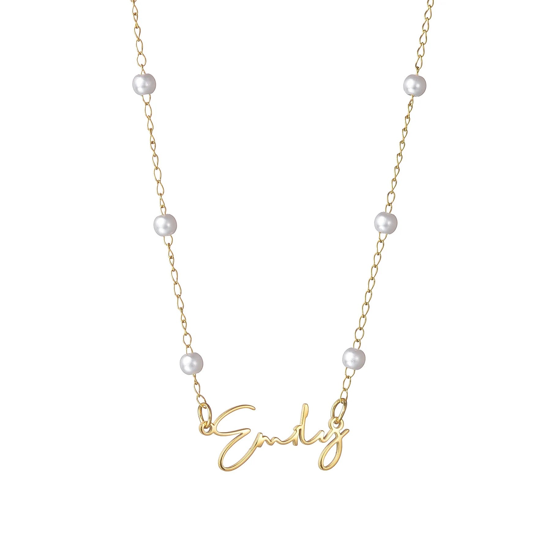 Pearly Custom Name Necklace