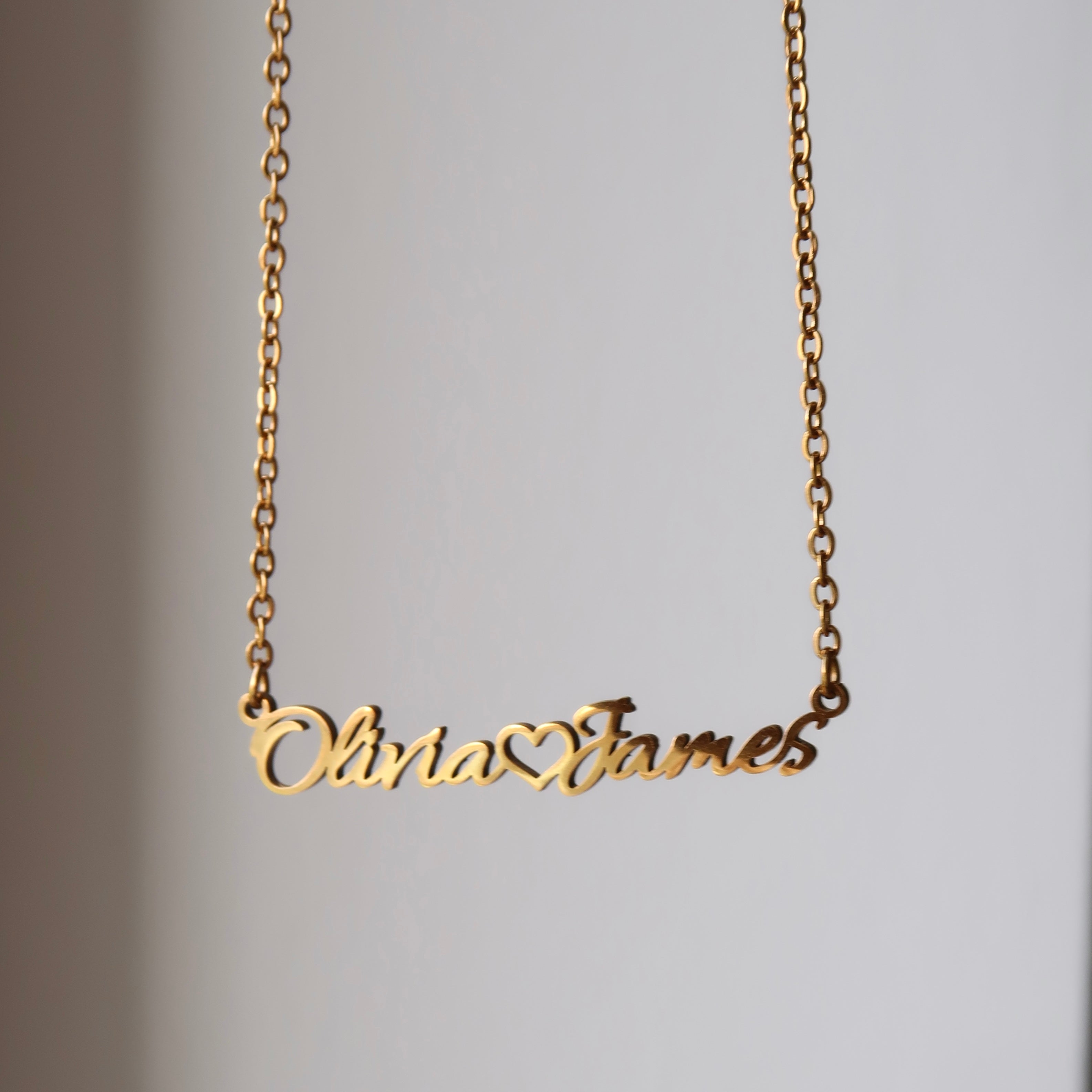 Lovers Custom Name Necklace