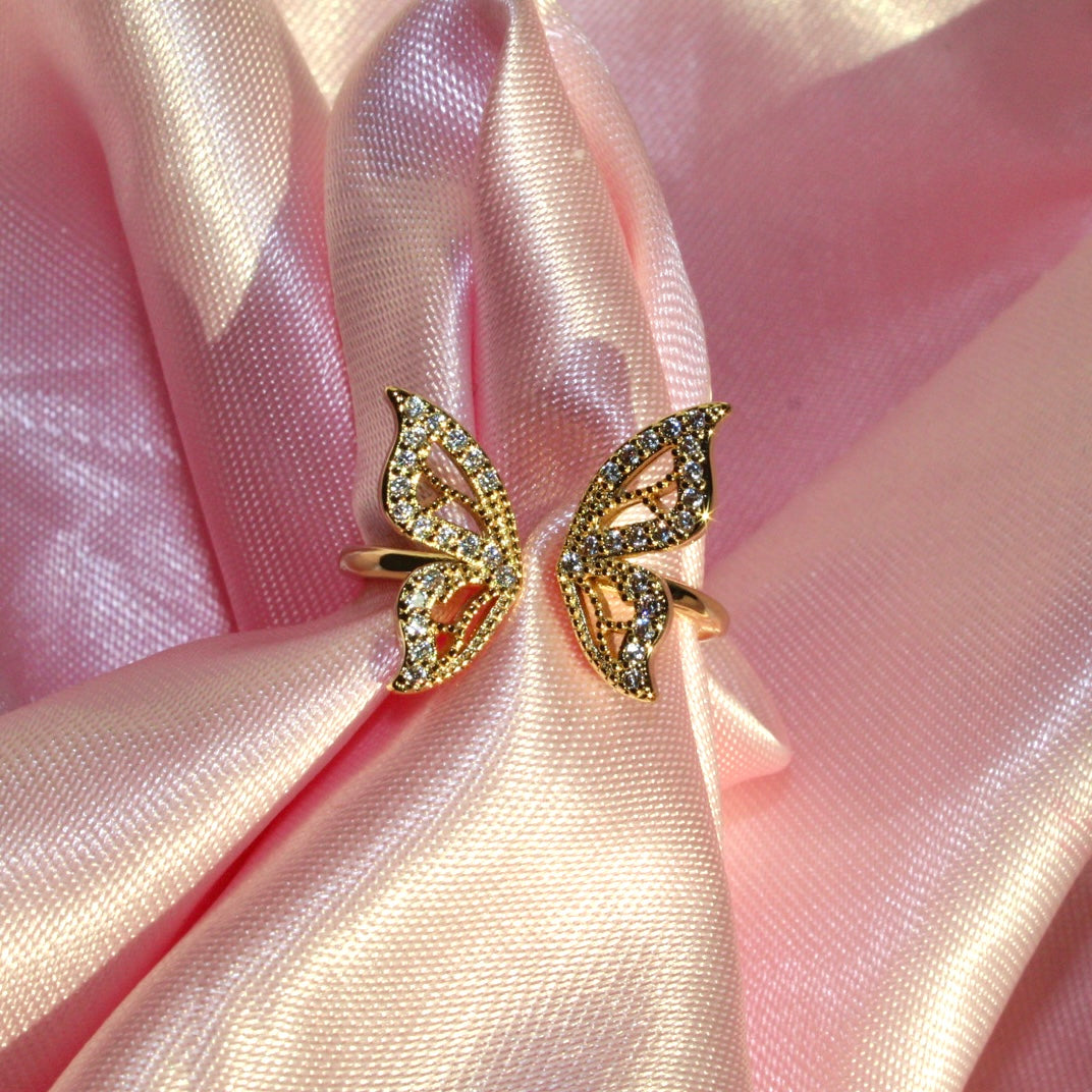 Mariposa 18k Gold Ring - Muna Jewelz One size Ring